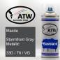 Preview: Mazda, Stormfront Gray Metallic, 33D / T6 / VG: 400ml Sprühdose, von ATW Autoteile West.